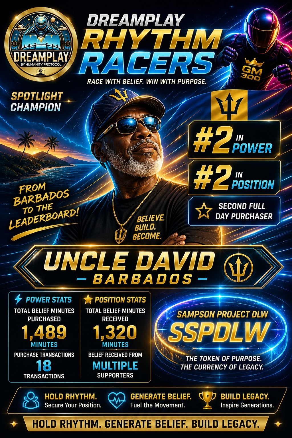DreamPlay Uncle David founding builder poster